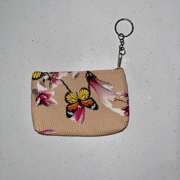 💙 NIBag Monarch Butterfly Textured Coin Purse ID Holder - Picture 3 of 5